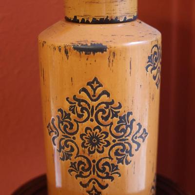 Large Decorative Jar w/ Lid