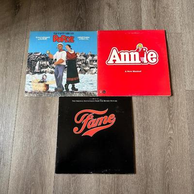 ANNIE, FAME AND POPEYE SOUNDTRACKS ON VINYL