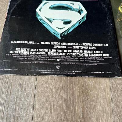SUPERMAN AND FLASH GORDON SOUNDTRACKS ON VINYL RECORDS