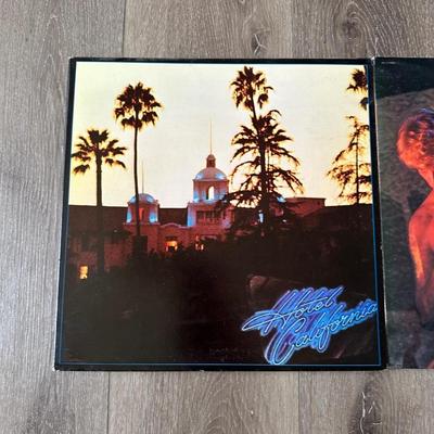 EAGLES AND DAVID BOWIE RECORD ALBUMS
