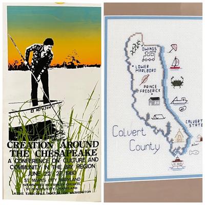 Vintage Chesapeake Bay Calvert County Art