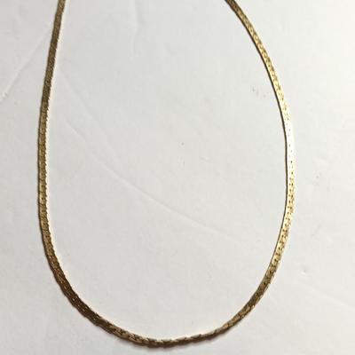 12KGold chain necklace Marked 12K 7.30 grams.