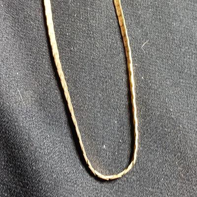 12KGold chain necklace Marked 12K 7.30 grams.