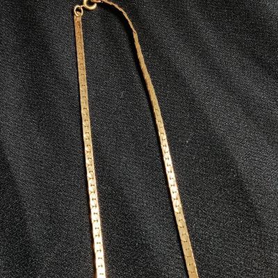 12KGold chain necklace Marked 12K 7.30 grams.