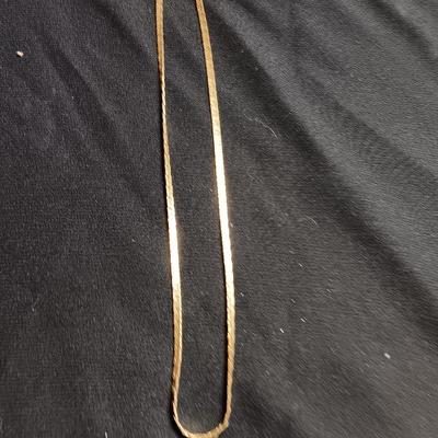 12KGold chain necklace Marked 12K 7.30 grams.