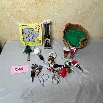 Basket of bar items