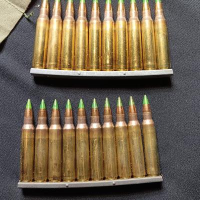 Military issued Ammunition Bandoleer with 5.56 10 round clips LC-88B082-329 - TRACER ROUNDS