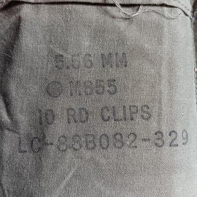 Military issued Ammunition Bandoleer with 5.56 10 round clips LC-88B082-329 - TRACER ROUNDS