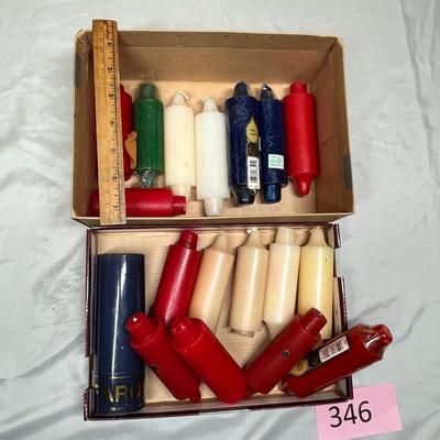 Lot of pillar candles