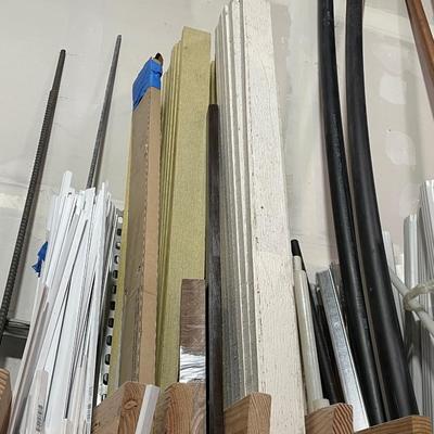approx. 3 rows of 1" x 4" wood/lumber - Maybe 10' long pieces