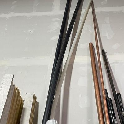 Lot of Misc. PVC Pipes - 2" to 4" diameter - 2 over 20' l rest under 8' long