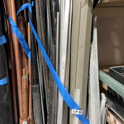 Lot of Galvanized Steel Piping, Rebar, aluminum & other steel pieces