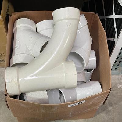 Box of 4" White PVC Plumbing Connectors