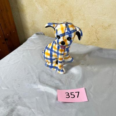 Vintage calico dog