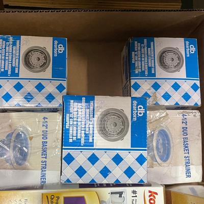 Box of toilet flush valves Better than Wax Rings & sink drain covers