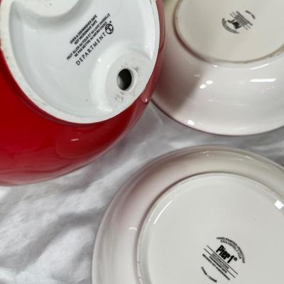 Christmas serving bowls