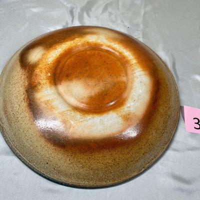 Studio pottery shallow bowl