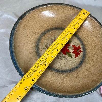 Studio pottery shallow bowl
