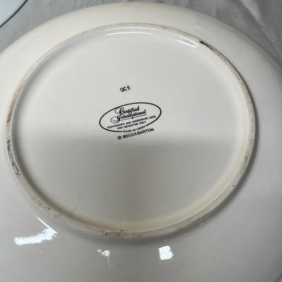 3 Christmas plates