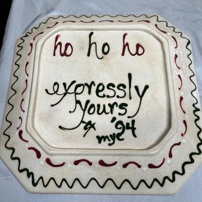 3 Christmas plates