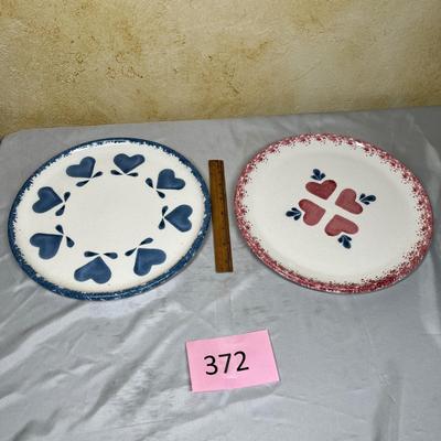 Studio pottery plates