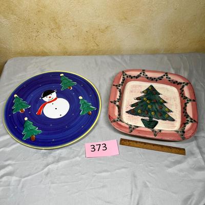 Christmas platters