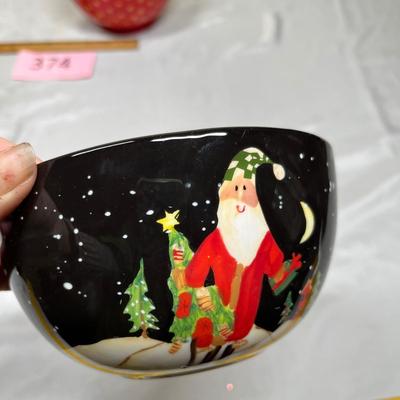 Christmas serving bowls