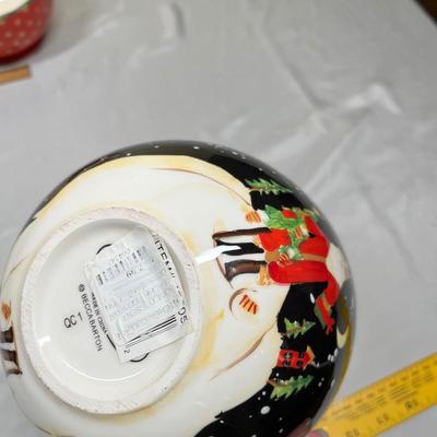 Christmas serving bowls