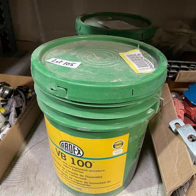 Two (5) gallon buckets of Ardex VB100 Moisture Vapor Barrier