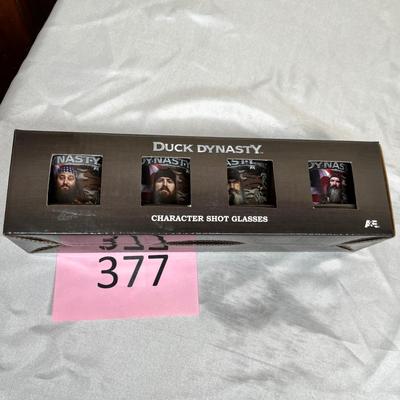 Duck Dynasty shot glasses