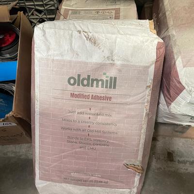 8 bags of Old Mill masonry adhesive