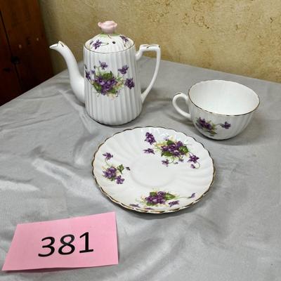 Violets Tea set