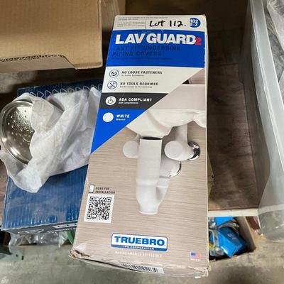 Lav Guard 2 Fast Fit Undersink Pipe Covers in the box - ADA Compliant White