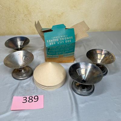 Antique Ice Cream Sundae Dishes