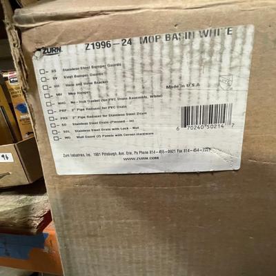 SINK - Zurn New in box 24" x 24" x 12" white Mop Basin / Sink
