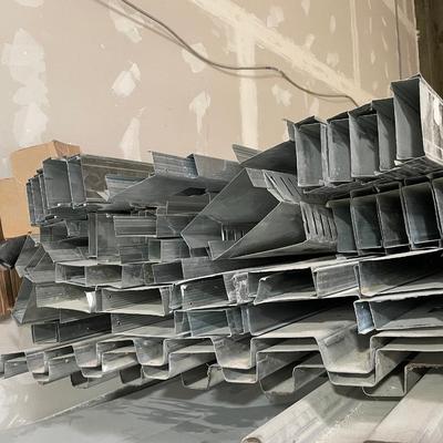 50 heavy gauged galvanized steel studs - 10' long 2" x 6"