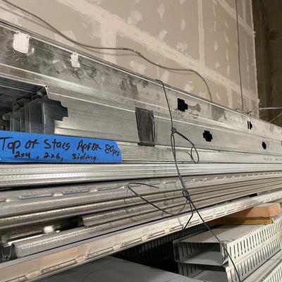 50 heavy gauged galvanized steel studs - 10' long 2" x 6"