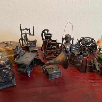 Miniature vintage household items pencil sharpeners