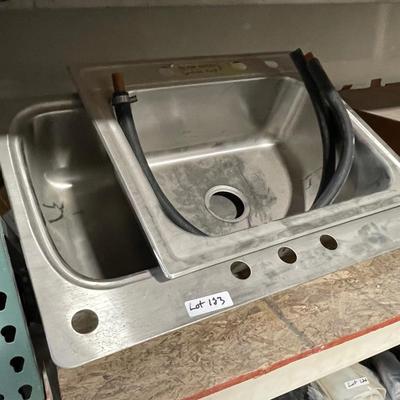 2 Stainless Steel Sinks in diff. sizes w/some COPPER insulated hose included