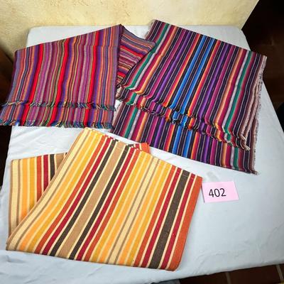 Striped table runners