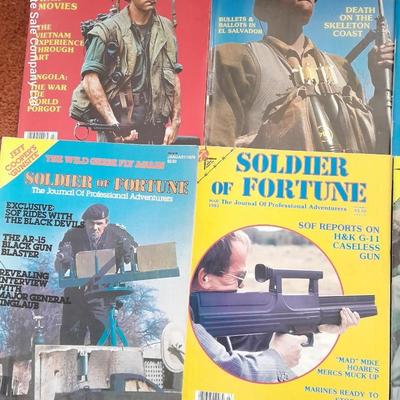Back issue Magazines - SOLDIER OF FORTUNE - 9 MAGAZINES