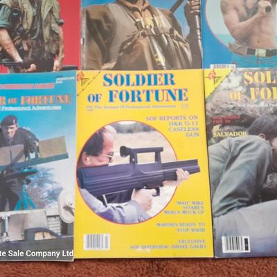 Back issue Magazines - SOLDIER OF FORTUNE - 9 MAGAZINES