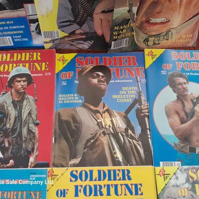 Back issue Magazines - SOLDIER OF FORTUNE - 9 MAGAZINES