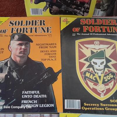 Back issue Magazines - SOLDIER OF FORTUNE - 8 MAGAZINES