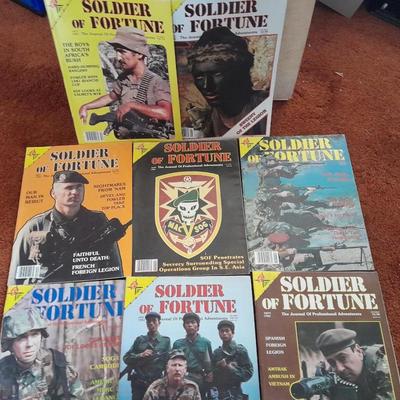 Back issue Magazines - SOLDIER OF FORTUNE - 8 MAGAZINES