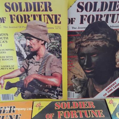Back issue Magazines - SOLDIER OF FORTUNE - 8 MAGAZINES