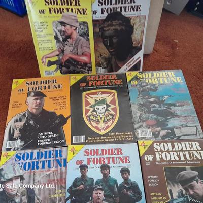Back issue Magazines - SOLDIER OF FORTUNE - 8 MAGAZINES
