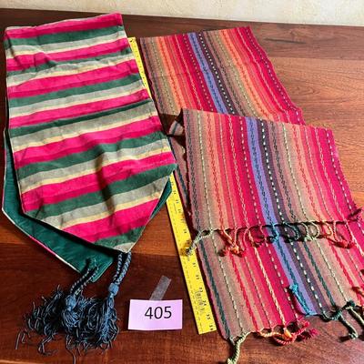 Striped table runners