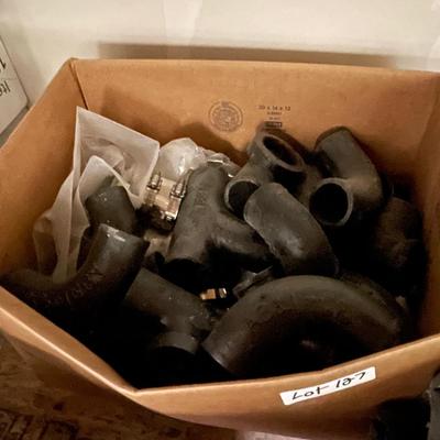 Box of 2" steel pipe connectors