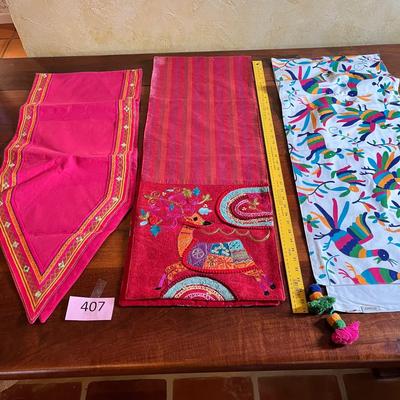 Mexican theme table runners